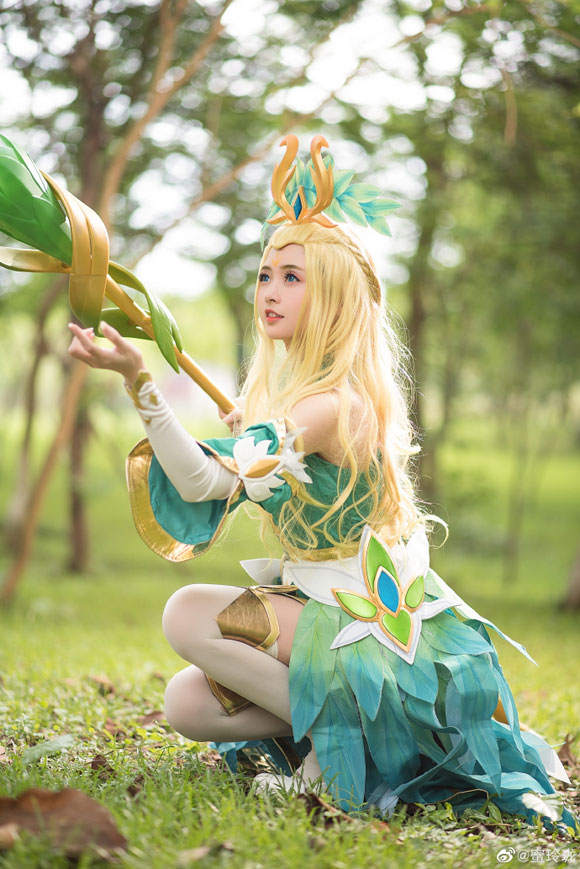coser@蜜玲珑化身《王者荣耀》清新自然的“精灵公主”王昭君(蜜玲珑甜瓜)插图4