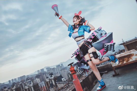 coser@镜酱化身《碧蓝航线》的“Kizuna Ai”绊爱，展现可爱萌萌的魅力(镜cos壁纸)插图