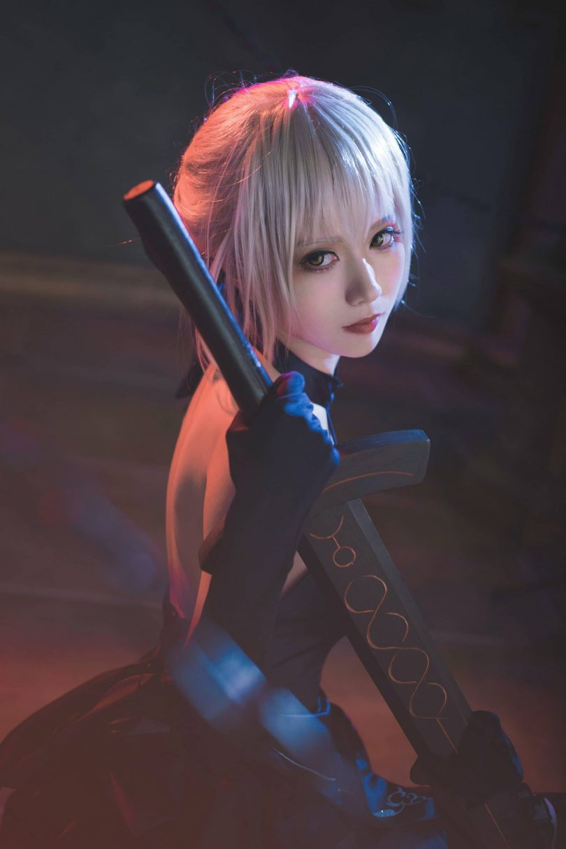 阳炎型小菠萝cos黑呆 | 阳炎型小菠萝_ FGO·黑呆破满cos作品 [17P-95MB]