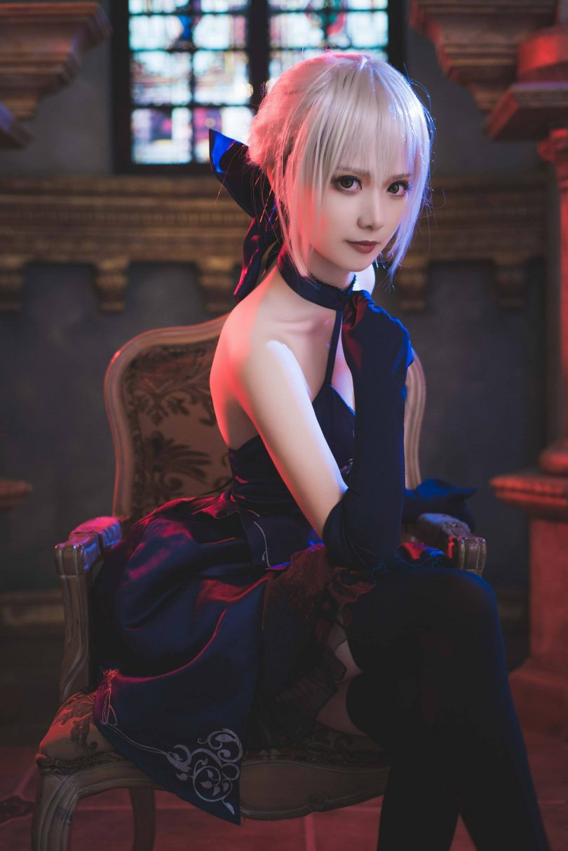 阳炎型小菠萝cos黑呆 | 阳炎型小菠萝_ FGO·黑呆破满cos作品 [17P-95MB]