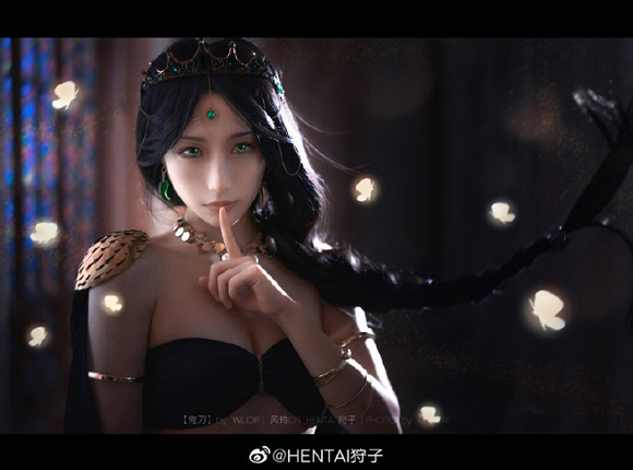 HENTAI狩子cosplay《鬼刀》风铃公主，舞动御姐的诱人魅力(狩子senior)插图