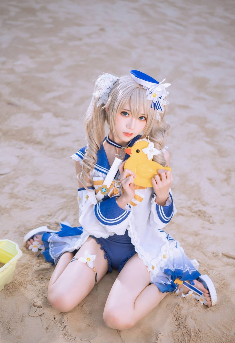 Kitaro_绮太郎cos芭芭拉 | Kitaro绮太郎_原神·芭芭拉cos作品 [18P-223MB]