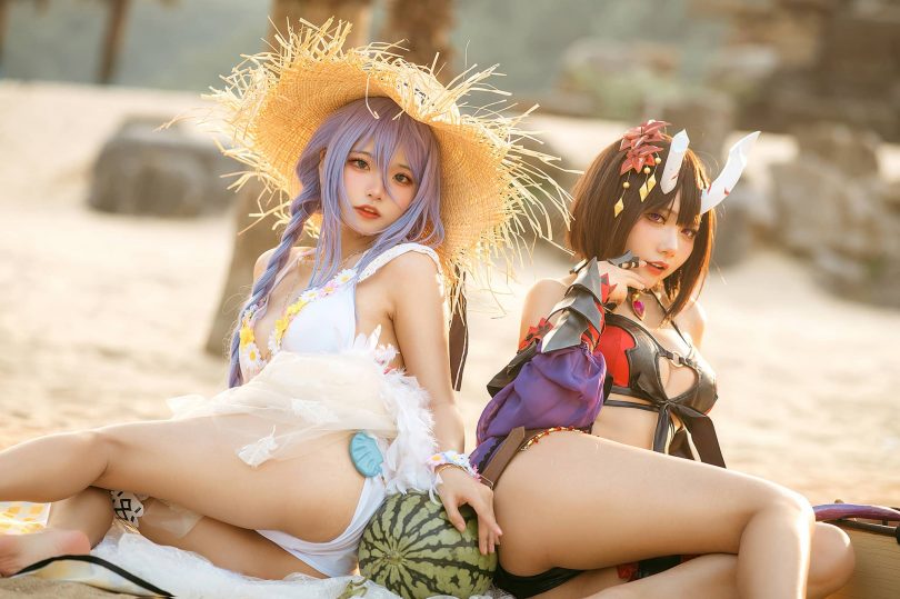 伊喵君_Nya &是一只熊仔吗cos | 伊喵君Nya_公主连结·静流cos作品 [38P-147MB](伊喵君中秋礼物)插图