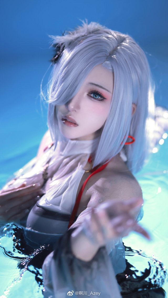啊川_Azey cos《原神》申鹤，美丽迷人尽显神秘魅力(是阿川啊)插图3