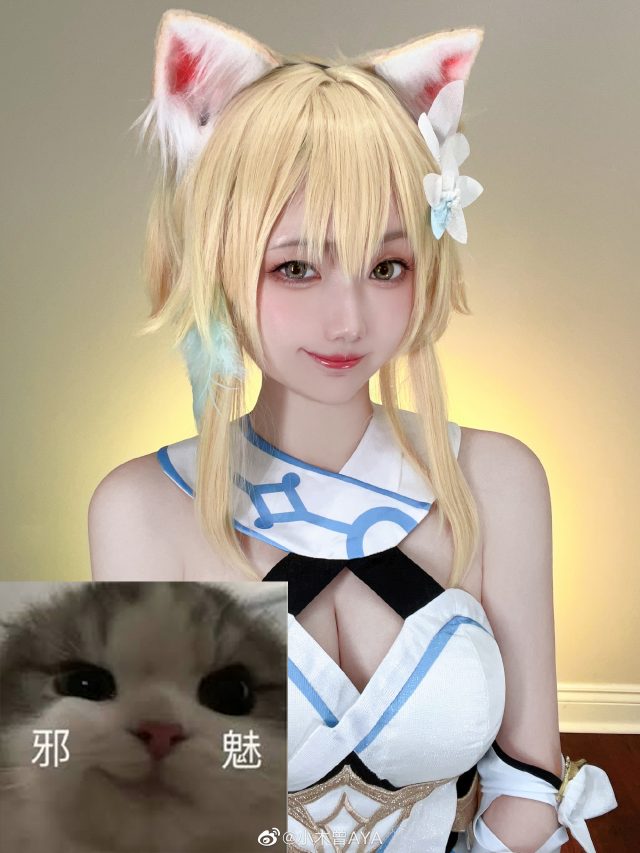 小木曾AYA cos《原神》荧Lumine，闪耀萌动“旅行者”的魅力插图5