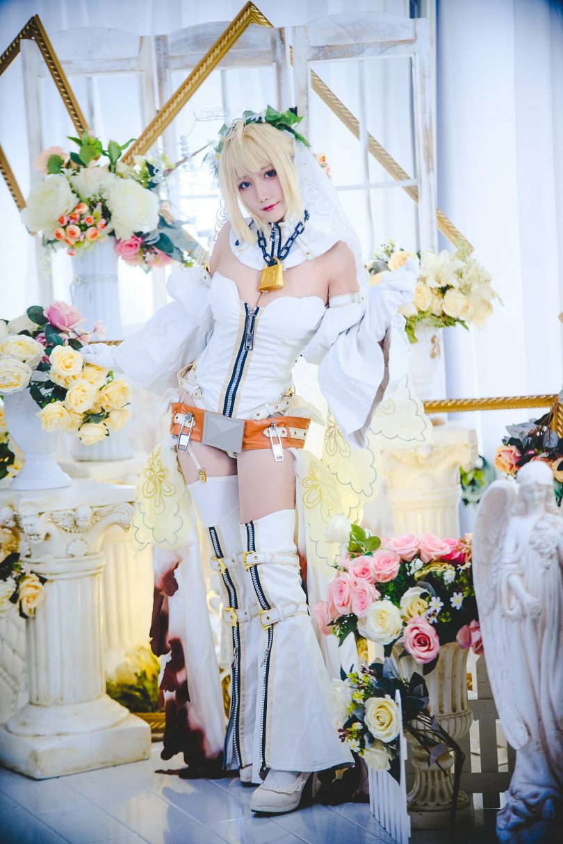 巴鲁巴鲁BaRu cos尼禄 | 巴鲁巴鲁BaRu_Fate/EXTRA·尼禄花嫁cos [13P-348MB](巴鲁巴鲁baru月光眼影)插图