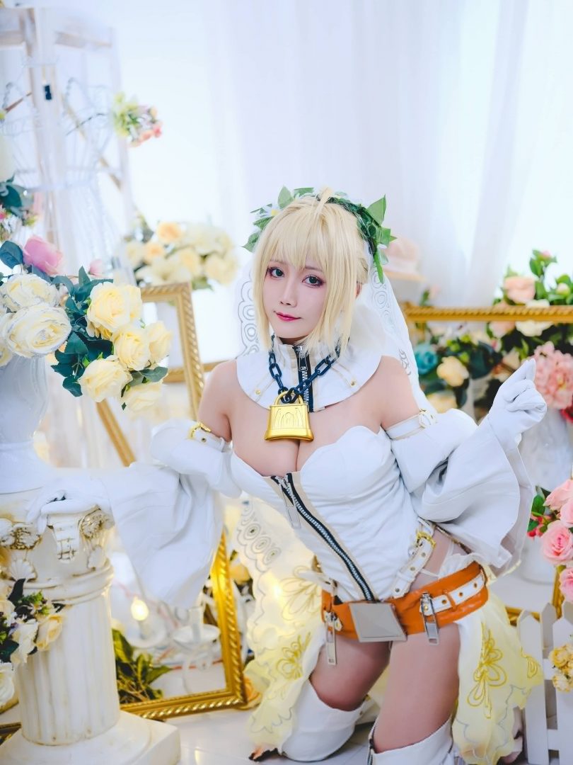 巴鲁巴鲁BaRu cos尼禄 | 巴鲁巴鲁BaRu_Fate/EXTRA·尼禄花嫁cos [13P-348MB]