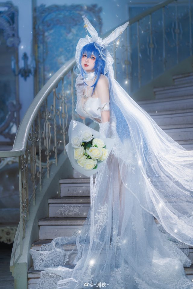 [碧蓝航线]渊秧cos“新泽西”花园，绽放“白雪之仪”的迷人之美插图1