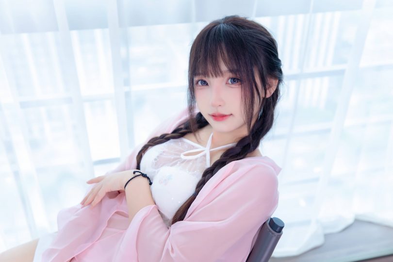 神楽坂真冬_桃花潭水cos | 神楽坂真冬_桃花潭水·粉透丝袜cos作品 [75P-174MB]插图