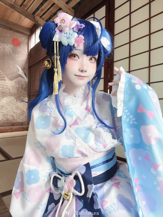 花崎Makura cos天宫心，点亮彩虹的可爱虚拟主播(花崎千雪翻译成日语)插图