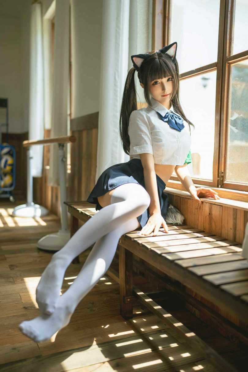 蠢沫沫cos猫耳学妹 | 蠢沫沫_JK系列·猫耳学妹cos作品 [20P-165MB](蠢沫沫哪里人)插图