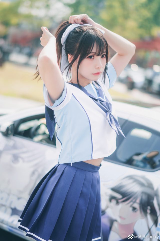 贤儿sherry cos《Love Plus》高岭爱花，绽放可爱迷人的魅力(怎样喝牛奶长高)插图5