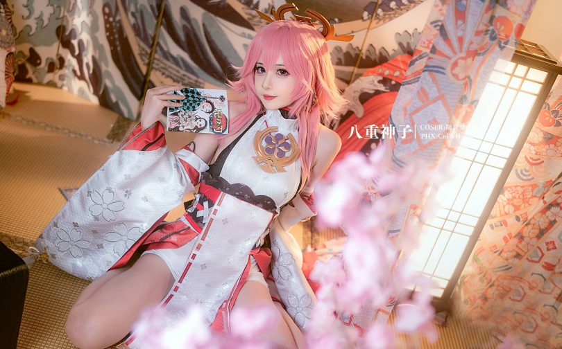 阳炎型小菠萝cos八重神子 | 阳炎型小菠萝_原神·八重神子cos作品 [17P-97MB]