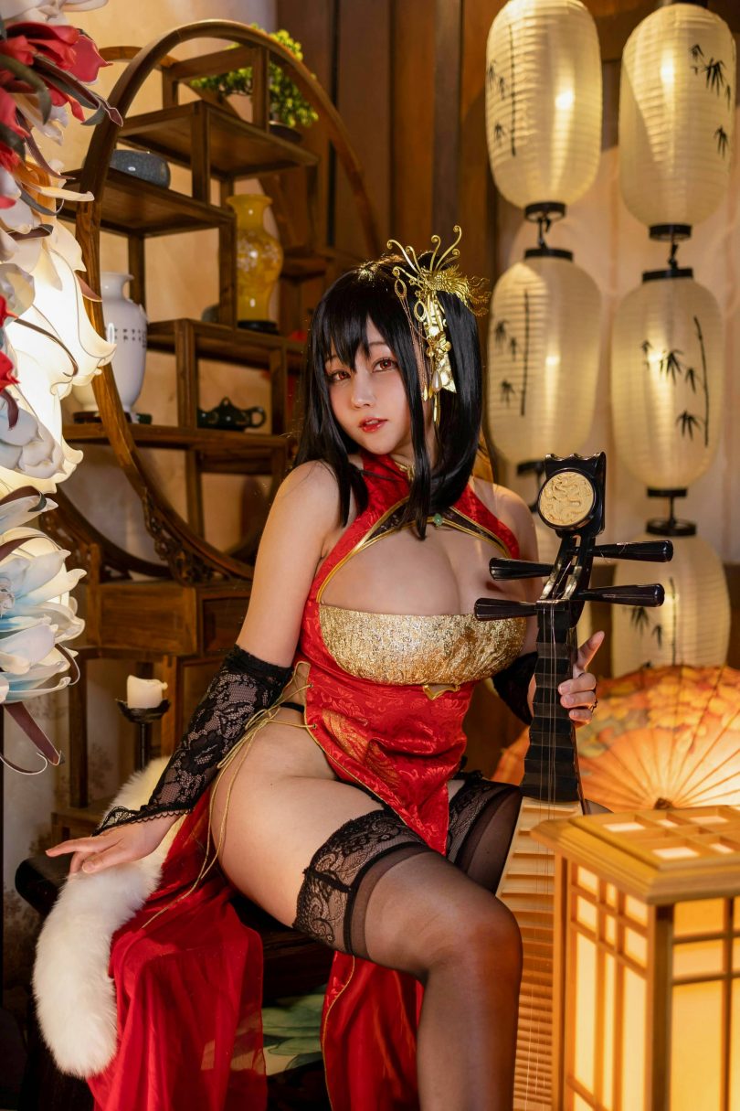 KANEKO_咔喵cos大凤 | KANEKO咔喵_碧蓝航线·大凤旗袍cos作品 [23P-196MB]