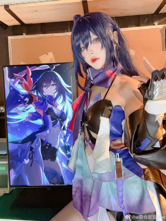 [崩坏：星穹铁道]w百合欧皇子w cos希儿，崩坏世界的性感蝴蝶插图5