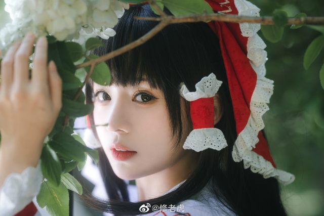 修老虎cos《东方Project》博丽灵梦，可爱与魅力的完美结合(修老虎是什么意思)插图1