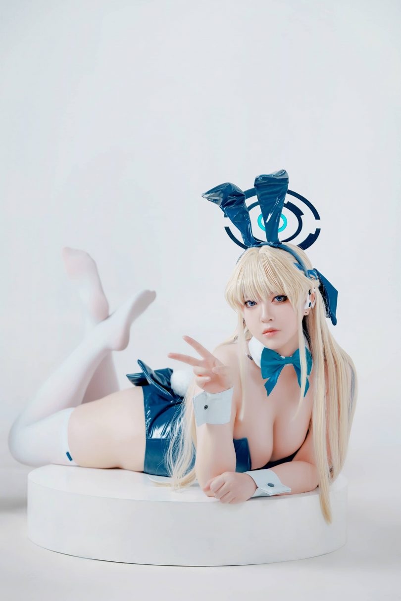 半半子cos飞鸟马时 | 半半子_蔚蓝档案·飞鸟马时Bunny cos [62P3V-266MB](半半子saber)插图