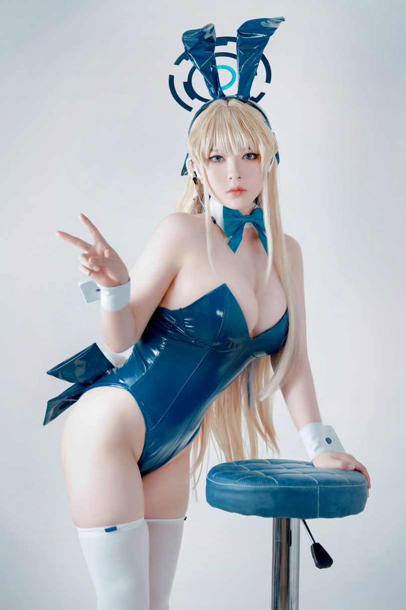 半半子cos飞鸟马时 | 半半子_蔚蓝档案·飞鸟马时Bunny cos [62P3V-266MB](半半子saber)插图7