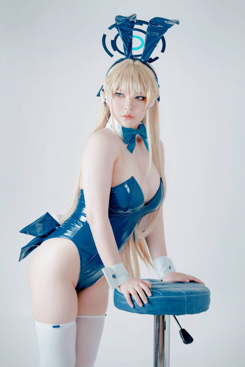 半半子cos飞鸟马时 | 半半子_蔚蓝档案·飞鸟马时Bunny cos [62P3V-266MB](半半子saber)插图6