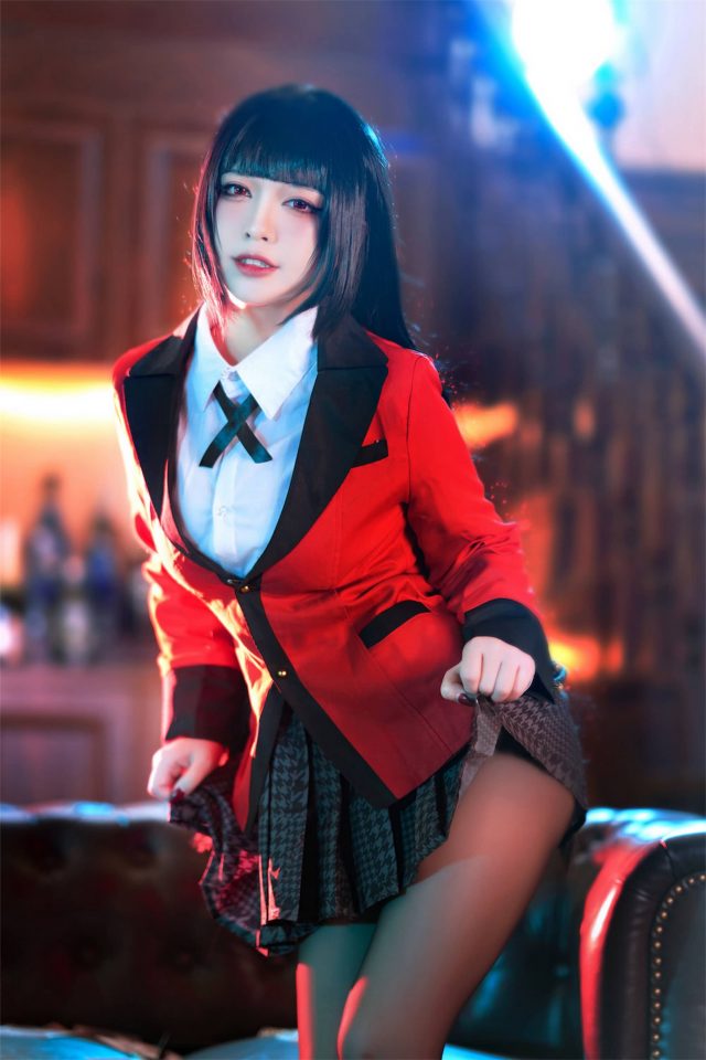 半半子cos《狂赌之渊》蛇喰梦子，演绎黑桃女王的性感魅力(半半子最新)插图