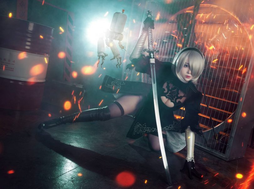 叉子宝宝cos 2B | 叉子宝宝_尼尔机械纪元·2B cos作品 [19P-99MB]