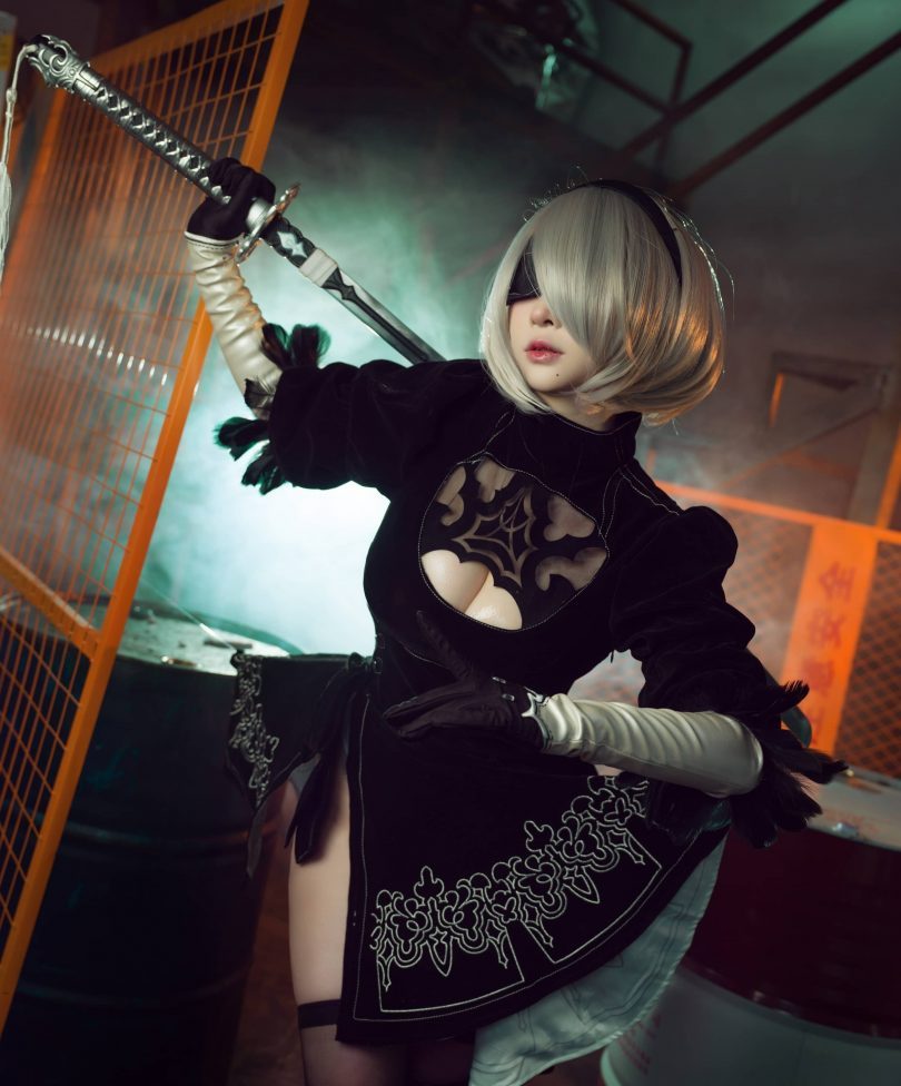 叉子宝宝cos 2B | 叉子宝宝_尼尔机械纪元·2B cos作品 [19P-99MB]