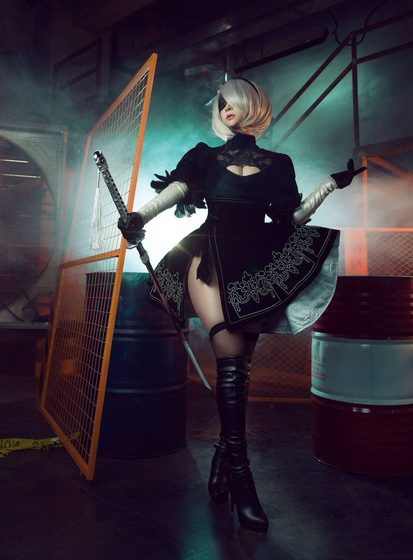 叉子宝宝cos 2B | 叉子宝宝_尼尔机械纪元·2B cos作品 [19P-99MB]