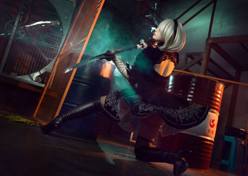 叉子宝宝cos 2B | 叉子宝宝_尼尔机械纪元·2B cos作品 [19P-99MB]