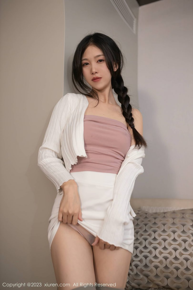 抖娘-利世_OL cos系列 | 抖娘-利世_宅檬檬·白色包臀裙cos作品 [70P-681MB]