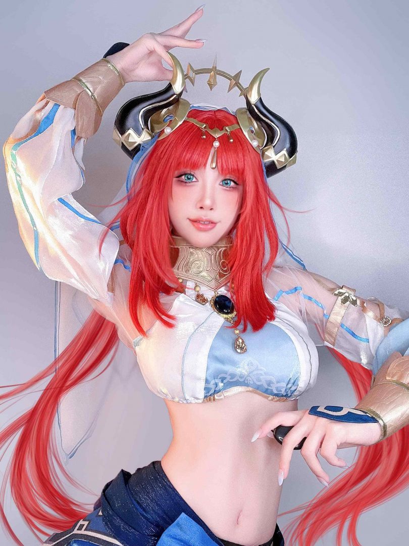 水淼aqua cos妮露 | 水淼aqua_Fantia·原神 妮露cos作品 [26P-57MB](水淼cos图)插图