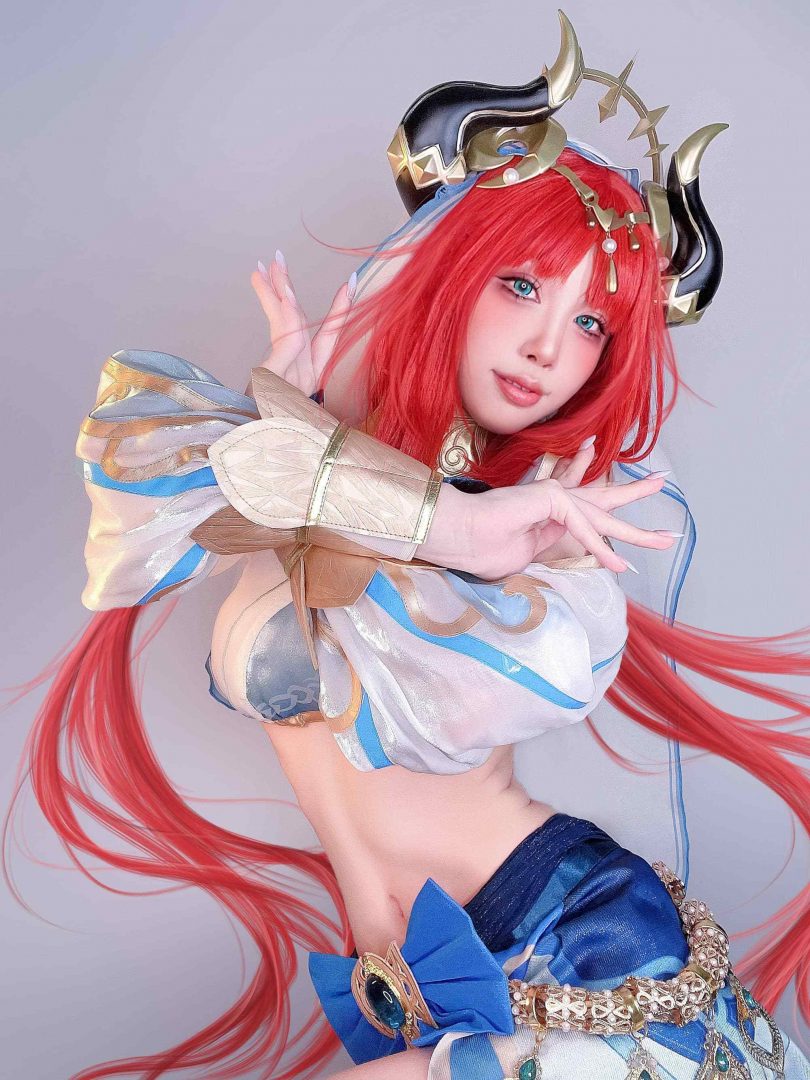 水淼aqua cos妮露 | 水淼aqua_Fantia·原神 妮露cos作品 [26P-57MB](水淼cos图)插图3