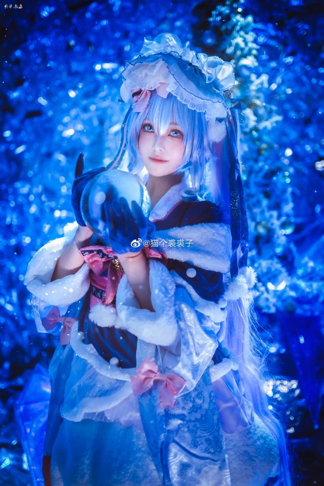 虚拟歌手：猫个裘裘子cos雪未来，带你走进冰雪奇缘的童话世界(虚拟猫咪)插图5
