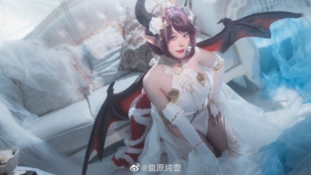 盒原纯壹cos《碧蓝幻想》古蕾娅，焕发“龙姬”的绝色魅力插图