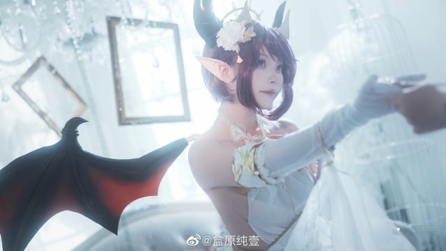 盒原纯壹cos《碧蓝幻想》古蕾娅，焕发“龙姬”的绝色魅力插图1