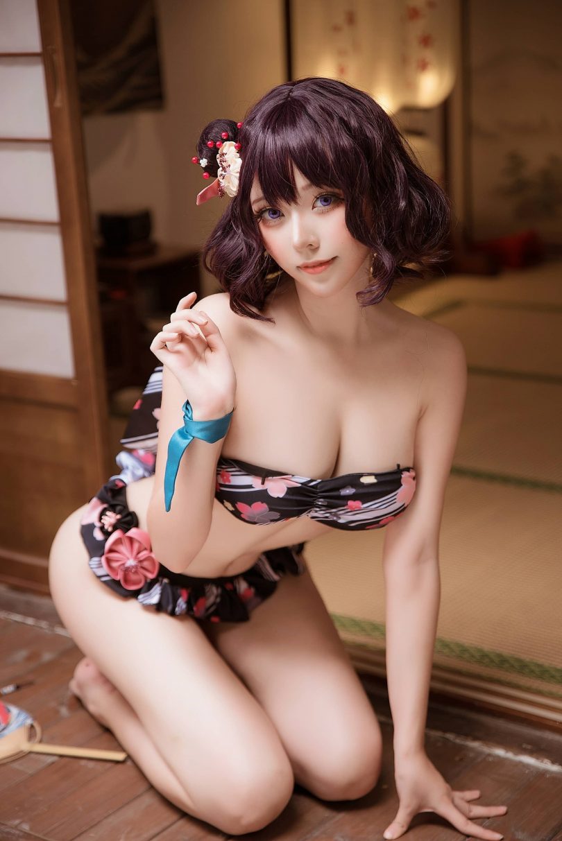 菌烨tako_FGO·葛饰北斋水着cos [9P-65MB] | 菌烨tako cos葛饰北斋