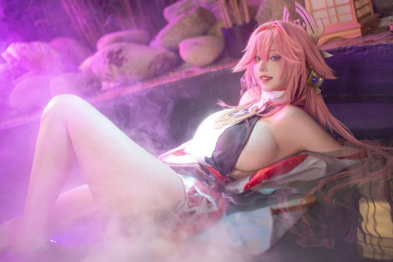 菌烨tako cos八重神子 | 菌烨tako_原神·八重神子cos作品 [12P-236MB]