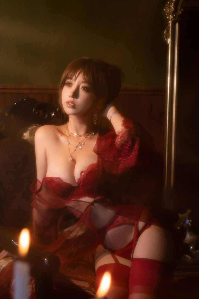 独具魅力的温柔小妈：过期米线线喵的精彩COS图集(独具魅力的温柔女人)插图4