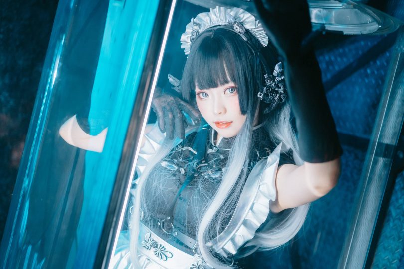 ElyEE子cos赛博女仆 | ElyEE子_Melanite黑榴石·赛博女仆cos [30P-106MB]插图