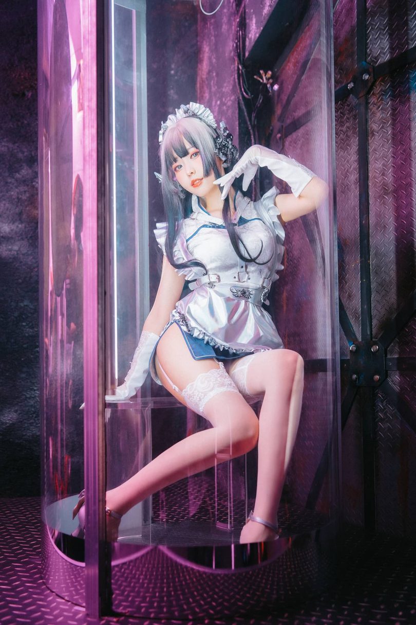 ElyEE子_Violane青辉石·赛博女仆cos [28P-93MB] | ElyEE子cos赛博女仆