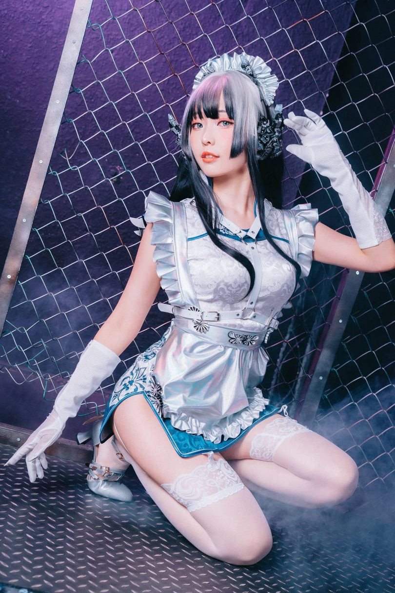ElyEE子_Violane青辉石·赛博女仆cos [28P-93MB] | ElyEE子cos赛博女仆
