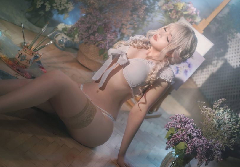 Sayathefox cos女画家 | Sayathefox_Painter·性感女画家cos作品 [15P-595MB]