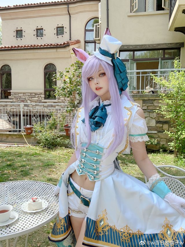 w百合欧皇子w cos目白麦昆，飙马才女驰骋“赛马娘Pretty Derby”舞台(w百合欧皇子有对象吗)插图
