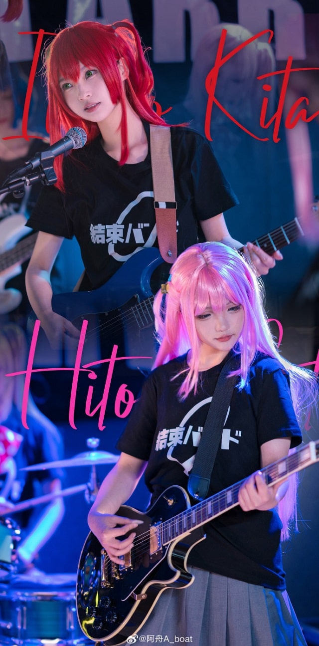 《孤独摇滚！》- 来自中国coser的“Kessoku乐队”中的可爱COSPLAY！(孤独摇滚第二季)插图5