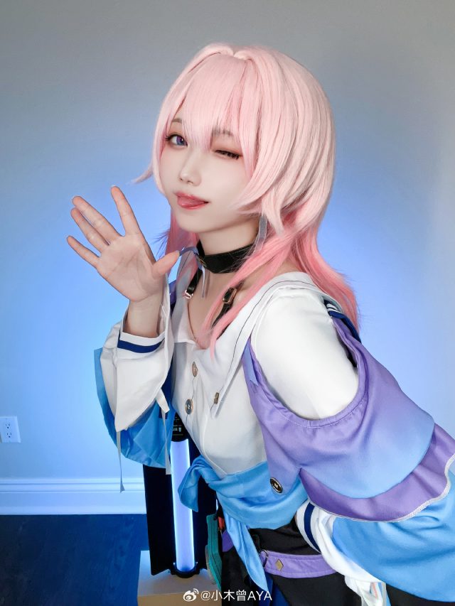 小木曾AYA cos《崩坏：星穹铁道​​​》三月七，可爱与正义的完美融合！(coser 小木)插图