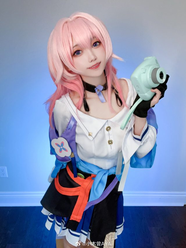 小木曾AYA cos《崩坏：星穹铁道​​​》三月七，可爱与正义的完美融合！(coser 小木)插图3