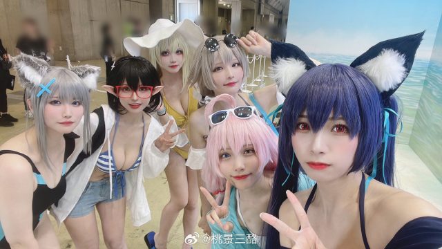 [蔚蓝档案]桃景三酪cos十六夜野乃美，性感惊艳亮相“Comic Market 102”插图