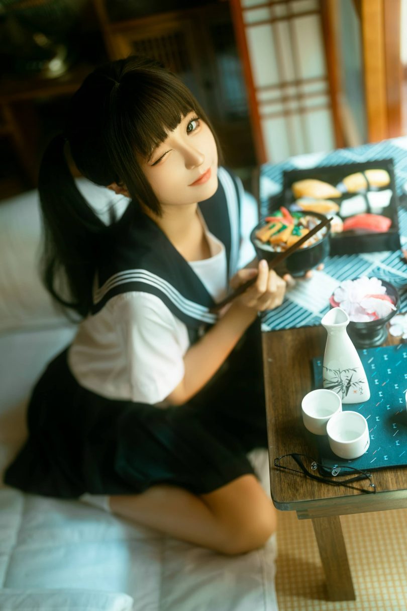 蠢沫沫cos居家学妹 | 蠢沫沫_JK系列·居家学妹cos作品 [22P-217MB](蠢沫沫原名)插图