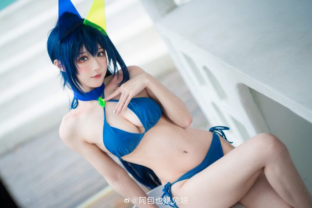 [碧蓝航线]阿包也是兔娘cos花园，性感泳装让夏日更加绚丽多彩插图1
