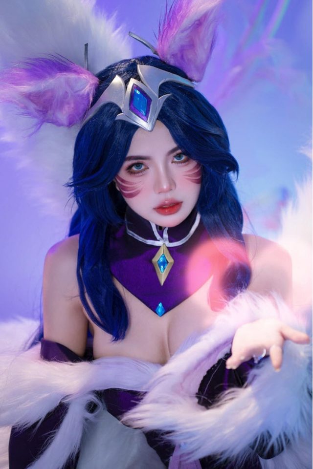 女神Mai_Dora在《英雄联盟》游戏社区发布漂亮迷人的阿狸cosplay照片(remix女神)插图4