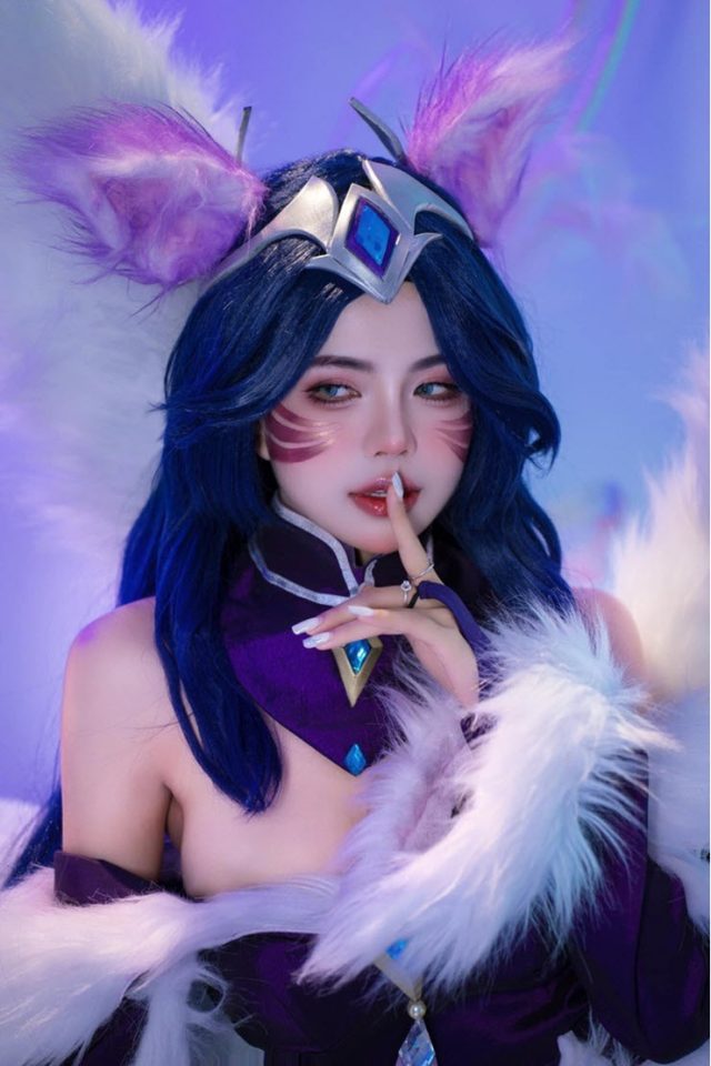 女神Mai_Dora在《英雄联盟》游戏社区发布漂亮迷人的阿狸cosplay照片(remix女神)插图5
